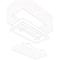 Aria Vent Fittes Aria Vent 10 in. H X 14 in. W Satin White ABS Plastic Wall/Ceiling Air Vent Return DWLITFR10X14WHT - alternate 4